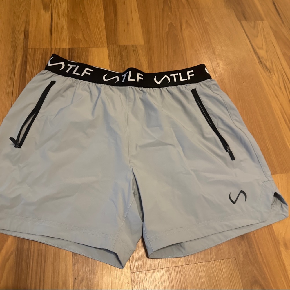 TLF Light Gray Active Shorts